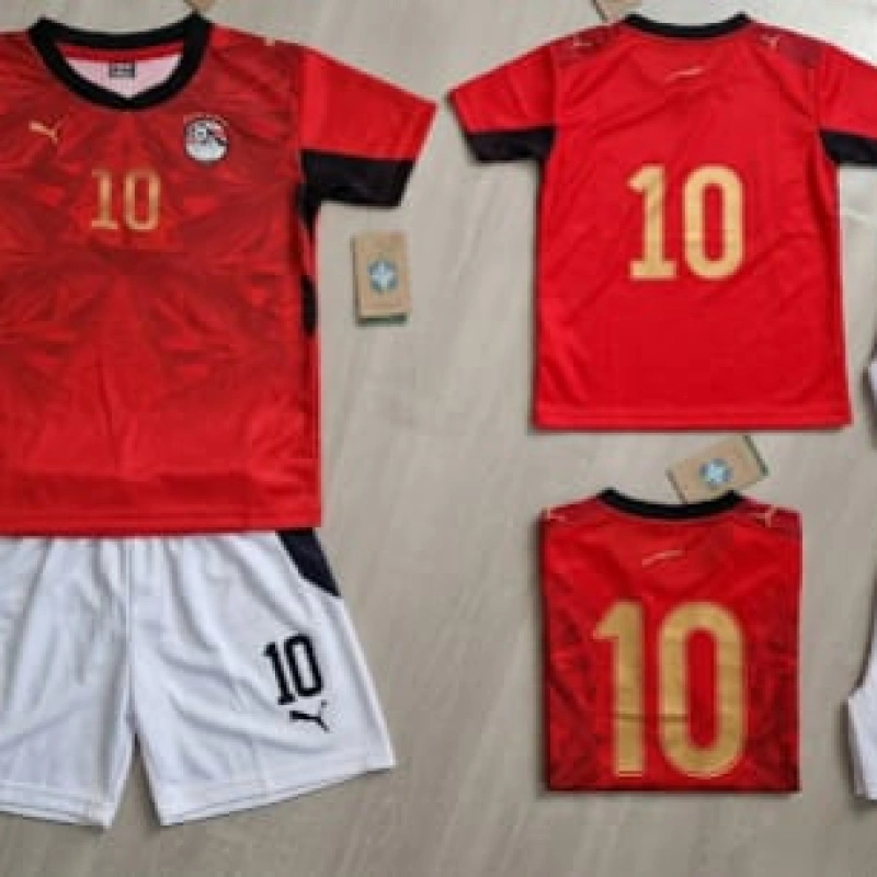 طقم منتخب مصر اطفالي  نسخه كاس العالم