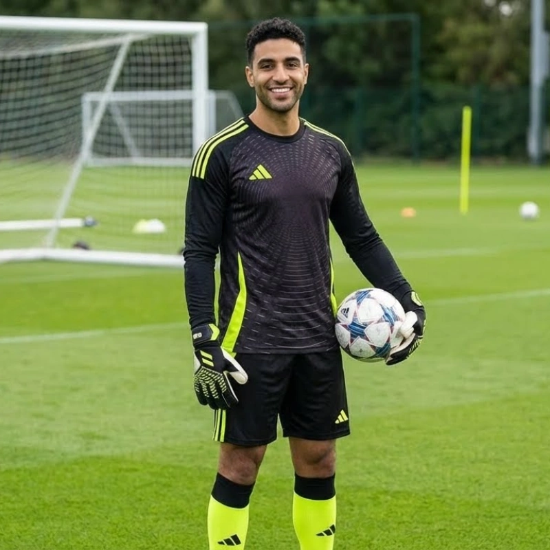 Goalkeeper kit with sleeves